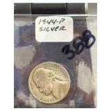 1944-P Jefferson Silver War Nickel