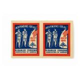 1945 Disabled Persons Association Labels Pair