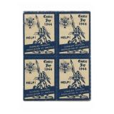 1944 Easter Joy Disabled Persons Seals Block