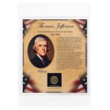 Thomas Jefferson Presidential Dollar Set