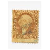US R-1 1862 1Â¢ Revenue Stamp