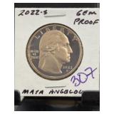2022-S Maya Angelou GEM Proof Quarter