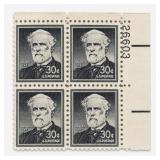 1955 30Â¢ Robert E. Lee Plate Block Stamps