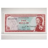 East Caribbean $1 Note, Queen Elizabeth II