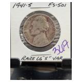 1941-S Jefferson Nickel FS-501 DDO LG "S"