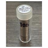 Tube of 40 Buffalo Nickels, 5Â¢, Part to Full