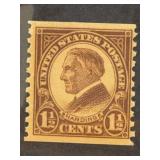 1924 Harding 1 1/2 Cent US Postage Stamp