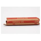 Roll of 50 Lincoln Wheat Pennies