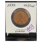 1932 Lincoln Wheat Cent VG/Fine