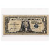 1957-B $1 Silver Certificate, Marked