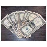 1935 Silver Certificate $1 Notes Lot of 10
