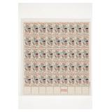 Sheet of 50 U.S. 6c American Legion Stamps