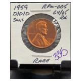 1959-D/D/D Lincoln Cent RPM-005 D/D/D Variety