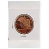 1 oz .999 Copper 1921 Peace Dollar Round