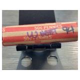 Roll of 50 Lincoln Wheat Pennies