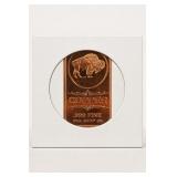 1 oz .999 Fine Copper Buffalo Bar