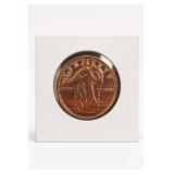 1 oz .999 Fine Copper Walking Liberty Round