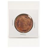 1 oz .999 Fine Copper Morgan Round
