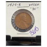 1929-S Lincoln Wheat Cent VF35