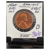1960-D/D Lincoln Cent RPM-015 DDO RD