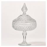 Indiana Glass Diamond Point Pedestal Candy