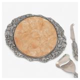Arthur Court Cheese Serving Set With Rabbit