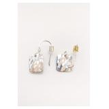 Sterling Silver Hammered Earrings Pair