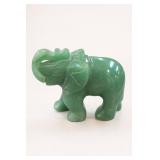 135g Jade Carved Elephant Figurine