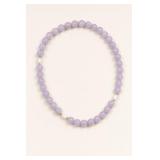 18-Inch Lavender Jade Bead Necklace