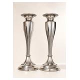 Bombay Silver Plated Candlestick Pair