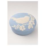 Wedgwood Blue Satin Bird Trinket Box