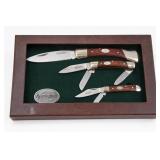 Remington 3-Knife Set in Wood Display Case