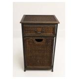 Wood Cabinet With Built-In Hamper