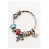 Pandora Sterling Silver Charm Bracelet 33g