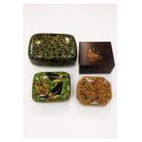 Four Decorative Trinket Boxes
