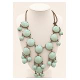 Adjustable Mint Green Statement Necklace