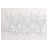 Indiana Glass Diamond Point Water Goblets