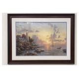 Signed Numbered Thomas Kinkade Lighthouse Art