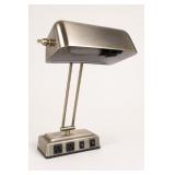 Brass "Do It Now" Desk Organizer and Lamp