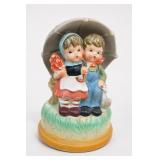 Hummel Style Children Figurine with Umbrella