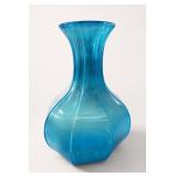 Indiana Glass Colonial Blue Water Bottle Vase glow