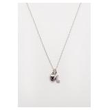 Sterling Silver 20in Necklace with Charms