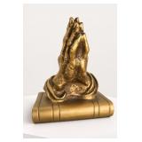Praying Hands Bookend Statue