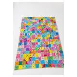 Handmade Patchwork Quilt, 58" x 77"