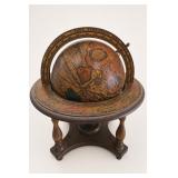 Decorative Tabletop Globe with Wooden Stand