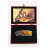 Collectorï¿½s Pocket Knife with Western Scene