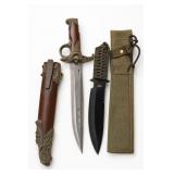 Decorative Dagger and Survival Knife Set