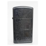 Zippo Silver-Tone Engraved Lighter