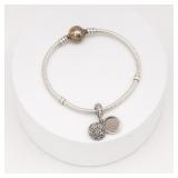 Pandora Sterling Silver Charm Bracelet 20g