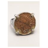 Coin Ring with 1899 Indian Head Cent